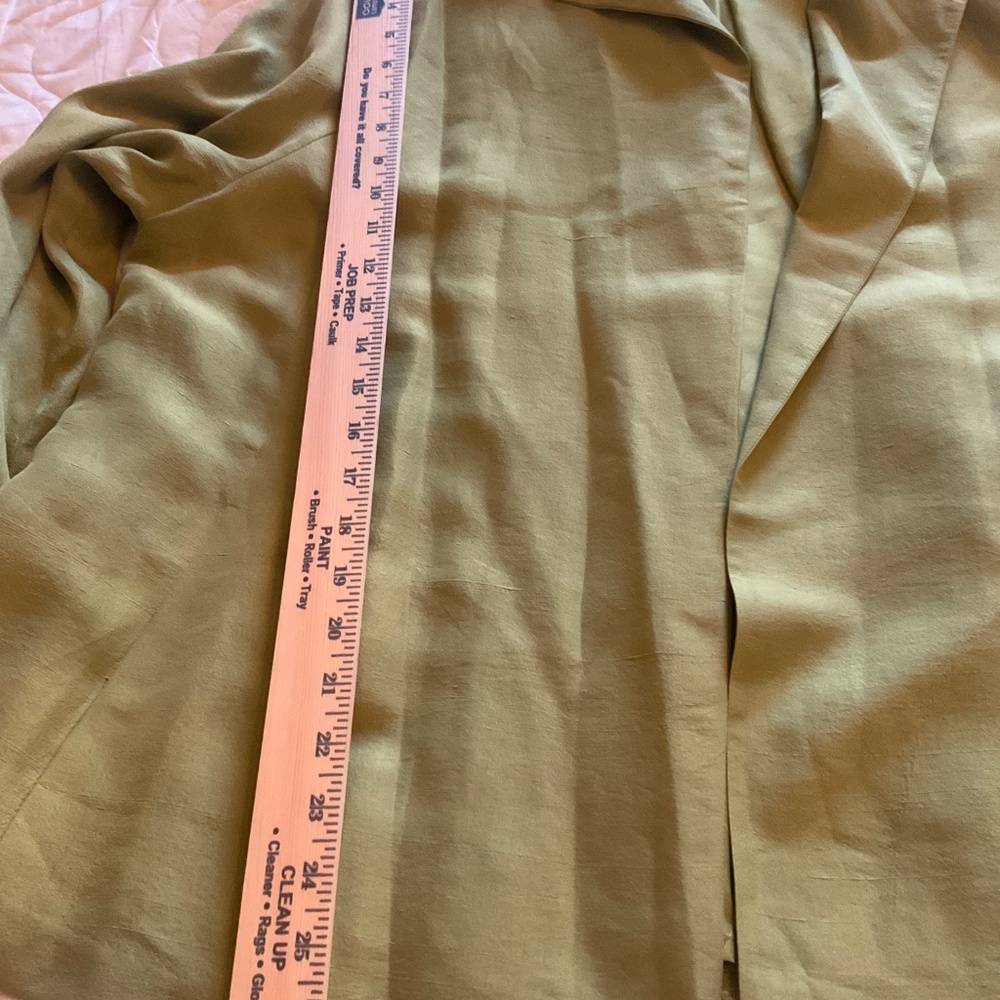 Eileen Fisher Gorgeous Green Silk Blend Open Swing Jacket 2X EUC Retail $314 - Picture 5 of 6